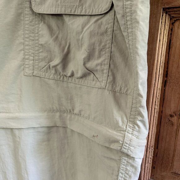 Duluth Trading Company XL x 32 Pants Convertable Shorts Khaki Straight Leg - Picture 6 of 16